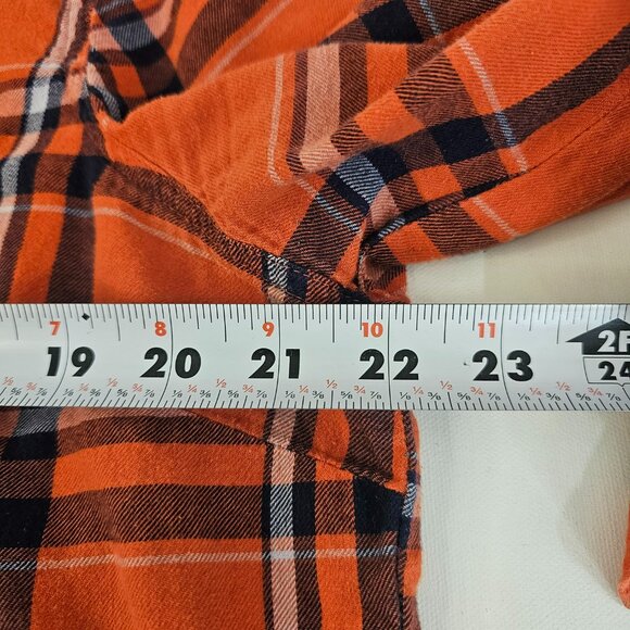 Old Navy Classic Women Plaid Flannel Shirt Long Sleeve Button Up Cowgirl Size XL - Picture 5 of 9